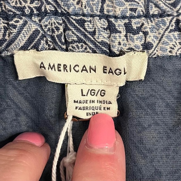 🌺NWT AMERICAN EAGLE BOHO PLEATED MINI SKIRT SIZE LARGE 🌺 - Picture 4 of 5